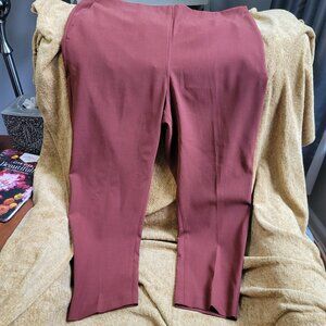 Ann Taylor Brownish Rust new with tags size 16P Ankle Curvy side zip